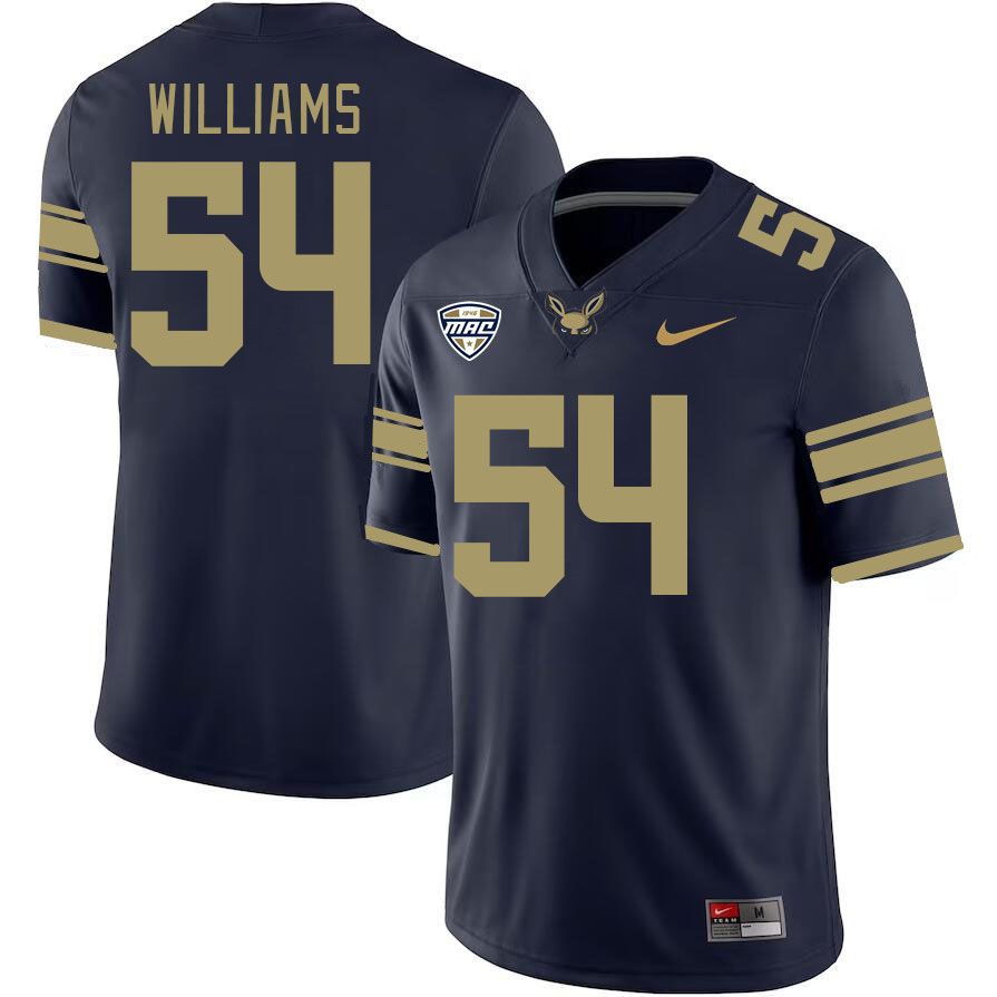 Men-Youth #54 Tyhler Williams Akron Zips 2023 College Football Jerseys Stitched-Blue